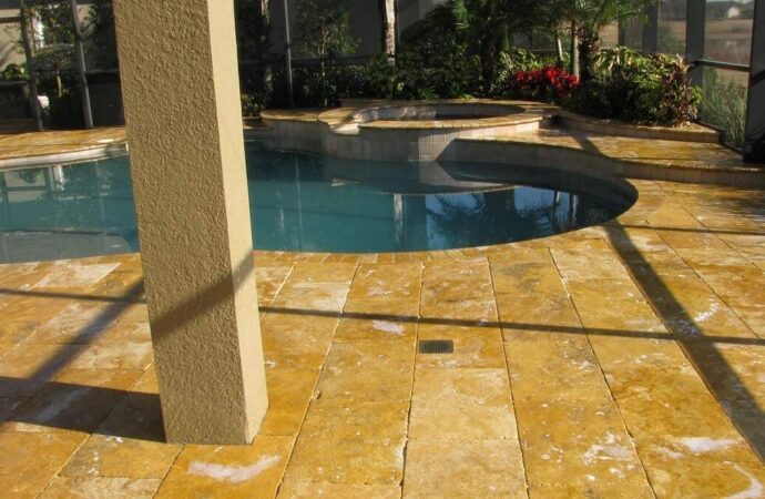 Travertine Installation-SoFlo Pool Decks and Pavers of Palm Beach